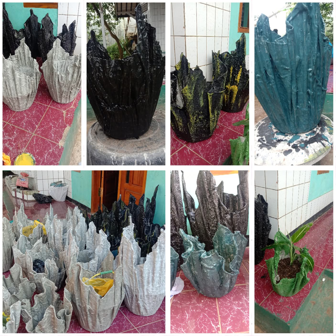 Pas bunga daur ulang